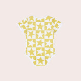 Super Stars Short Sleeve Bodysuit- Yellow SS22