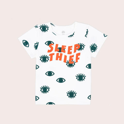 Sleep Thief Tee- White SS22