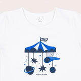 Sleepy-Go-Round Tee- White SS22
