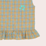 Disco Boxy Singlet- Neon Gingham SS22