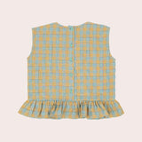 Disco Boxy Singlet- Neon Gingham SS22