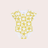 Super Stars Short Sleeve Bodysuit- Yellow SS22