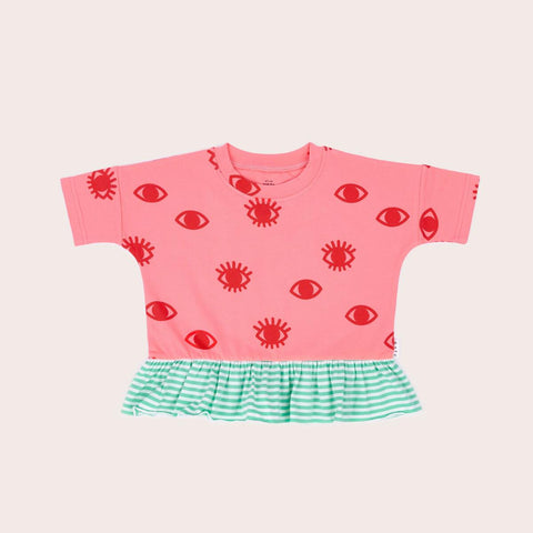 Magic Eye Boxy Tee- Fairy Floss SS22