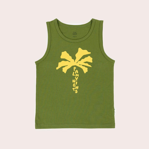 Palmy Nights Singlet- Palm SS22
