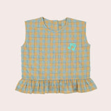 Disco Boxy Singlet- Neon Gingham SS22