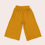 OTC Mustard Rib Wide Leg Culottes- Mustard SS22