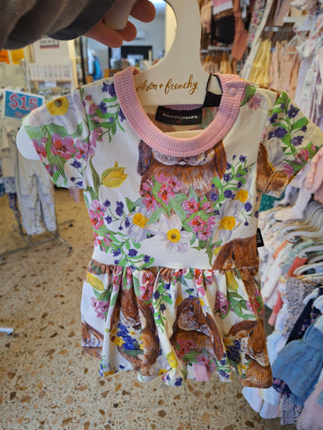 Bunny Baby Waisted Dress- Floral SS21