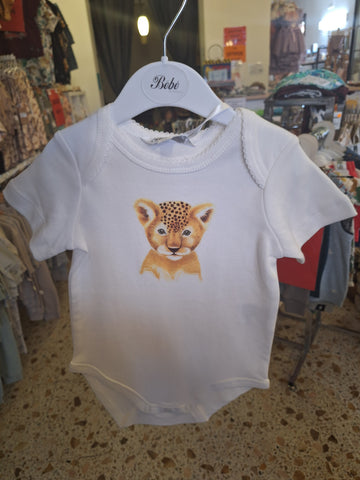 Riley Lion Cub Bodysuit- Cloud SS21