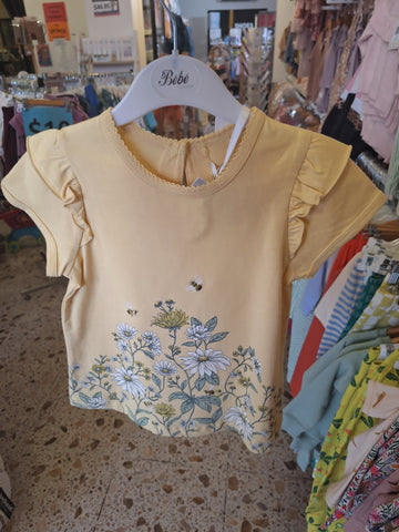 Chloe Floral Tee- Buttercup SS21
