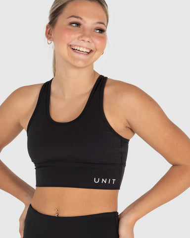 Youth Top Active Crop Get Set- Black SS23