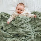 Mint Reilly Baby Blanket