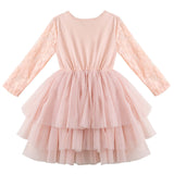 My First Lace Tutu L/S- Tea Rose AW24