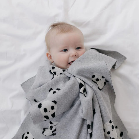Percy Panda Baby Blanket
