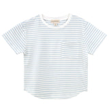 HARVEY S/S STRIPE T-SHIRT - ICE BLUE SS24