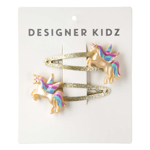 UNICORN HAIR CLIPS - GOLD AW24