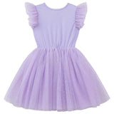 Unicorn Sequin S/S Tutu Dress- Lavender