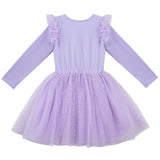 Unicorn Sequin L/S Tutu Dress- Lavender AW24