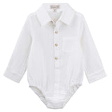 ARCHIE L/S BUTTON ROMPER - IVORY SS24