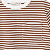 HARVEY S/S STRIPE T-SHIRT - COCOA SS24