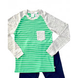 Navy Stripe Plain SNR PJ AW23