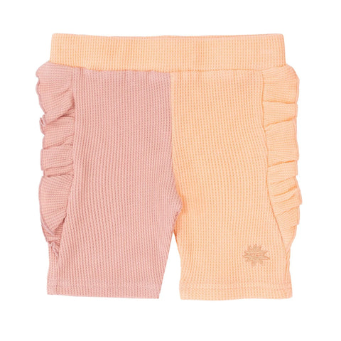 Two Tone Waffle Frill Bike Shorts SS23