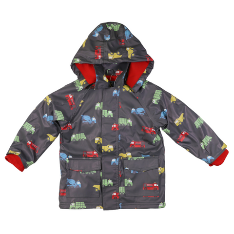 Trucks Polar Fleece Lined Raincoat Charcoal AW24