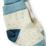 3 pack Baby Socks- Bluestone/ Sterling/ Oatmeal AW23