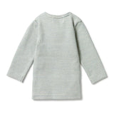 Bluestone Organic Stripe Rib Henley Top AW23