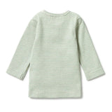 Deep Sea Organic Stripe Rib Henley Top AW23