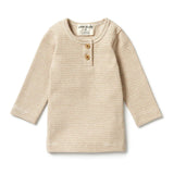Spice Organic Stripe Rib Henley Top AW23