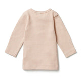 Rose Organic Stripe Rib Henley Top AW23