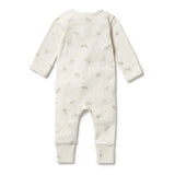 Little Acorn Organic Pointelle Zipsuit with feet AW23