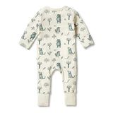 The Woods Organic Zipsuit with feet AW23