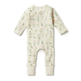 Wild Flower Organic Zipsuit with feet AW23