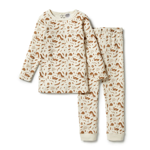 Hello World Organic Long Sleeve Pyjamas AW23