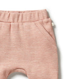 Peach Organic Waffle Slouch Pant AW23