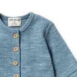 Bluestone Organic Waffle Pocket Growsuit AW23