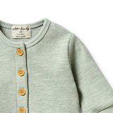 Sage Organic Waffle Pocket Growsuit AW23