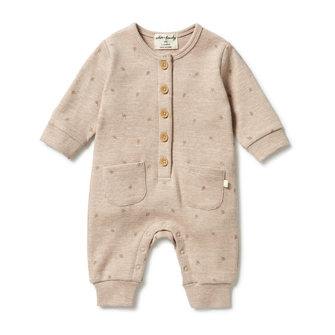 Leaf Organic Waffle Pocket Growsuit AW23