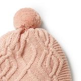Rose Knitted Cable Hat AW23