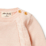 Shell Knitted Mini Cable Jumper AW23