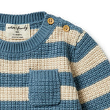 Bluestone Knitted Stripe Pocket Jumper AW23