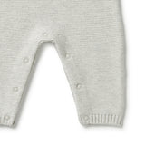 Grey Melange Knitted Overall AW23