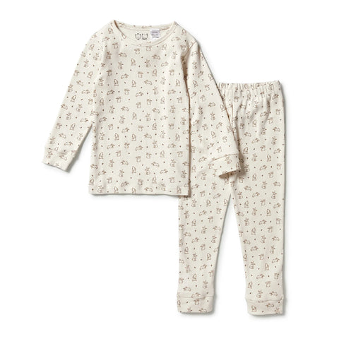 Bunny Love Organic Pointelle Long Sleeve Pyjamas AW23