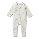 Mountain Top Organic Zipsuit with feet AW23