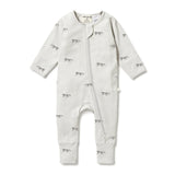 Mr Wolf Organic Zipsuit with feet AW23