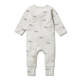 Mr Wolf Organic Zipsuit with feet AW23
