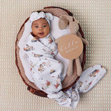 Pony Pals Organic Jersey Wrap & Topknot Set