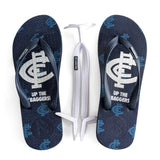 AFL - Carlton Blues Regular Thongs + Additional Straps