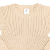 Knit Swing Dress Beige AW25